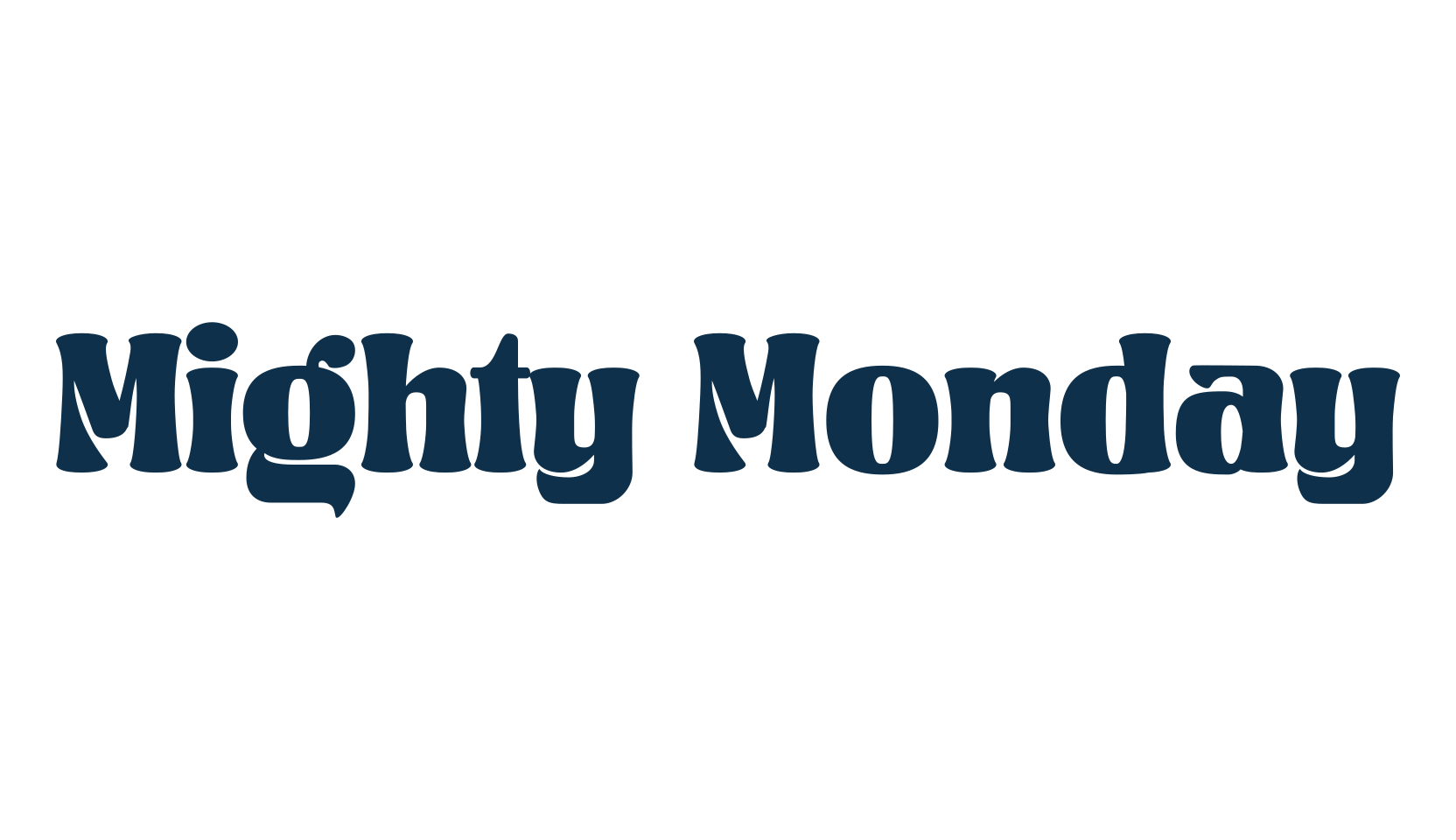 Mighty Monday, fancy retro decorative font preview