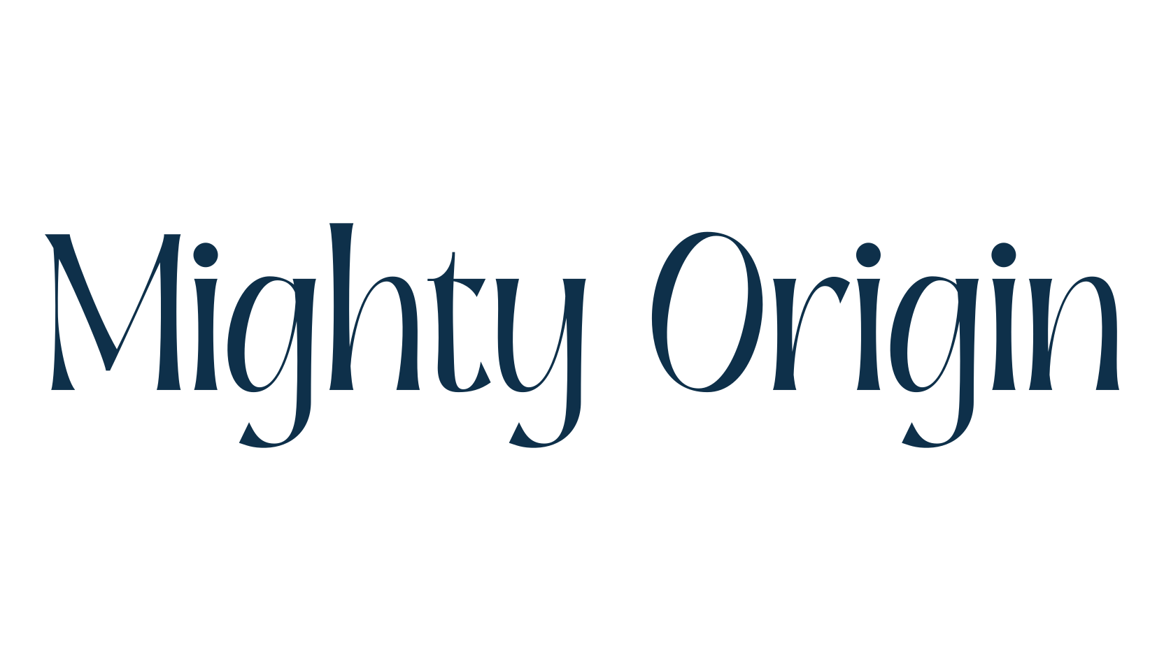 Mighty Origin, serif font preview