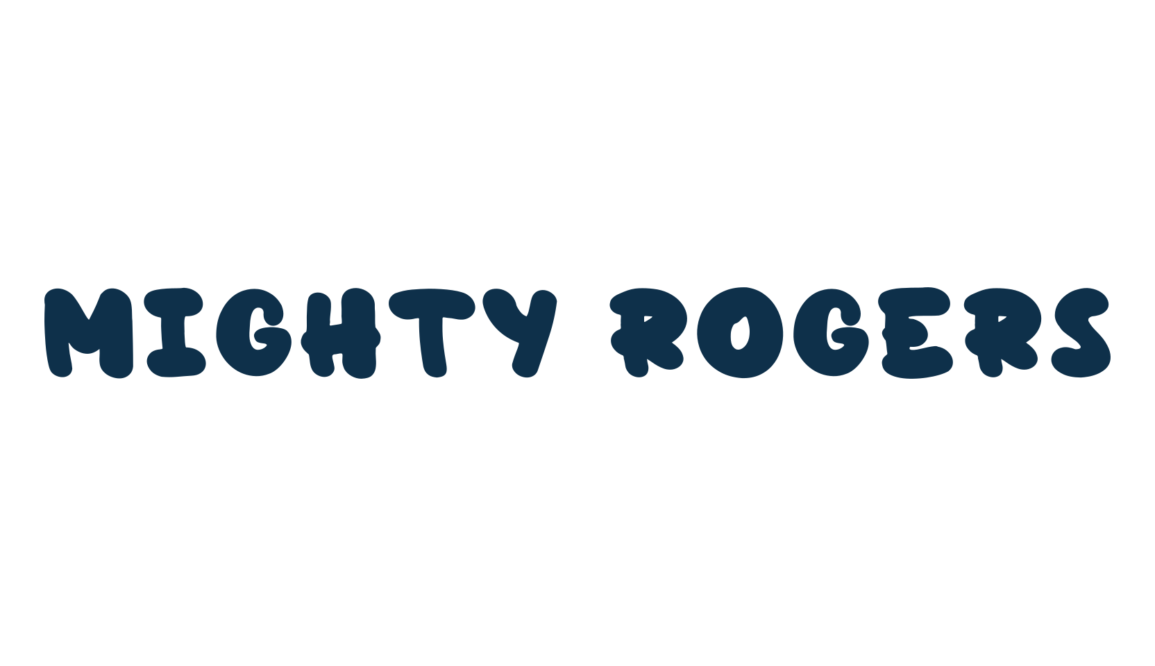 Mighty Rogers, cartoon font preview