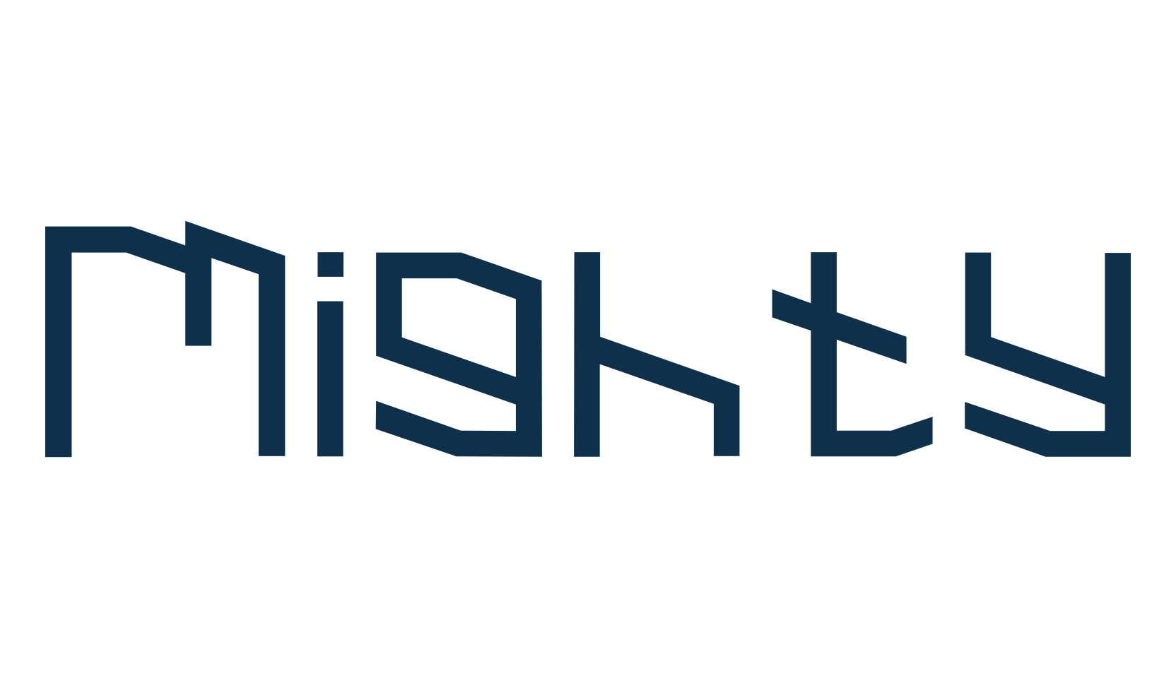 Mighty (mighty2), techno square sci-fi font preview