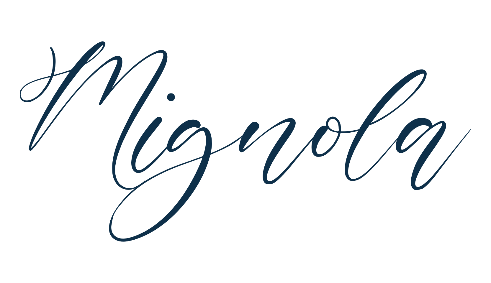 Mignola, calligraphy font preview