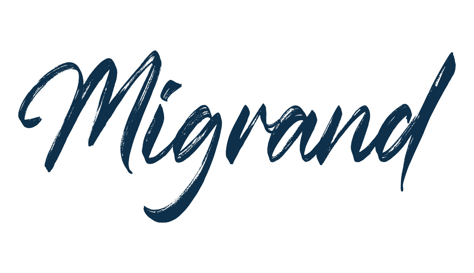 Migrand, brush font preview