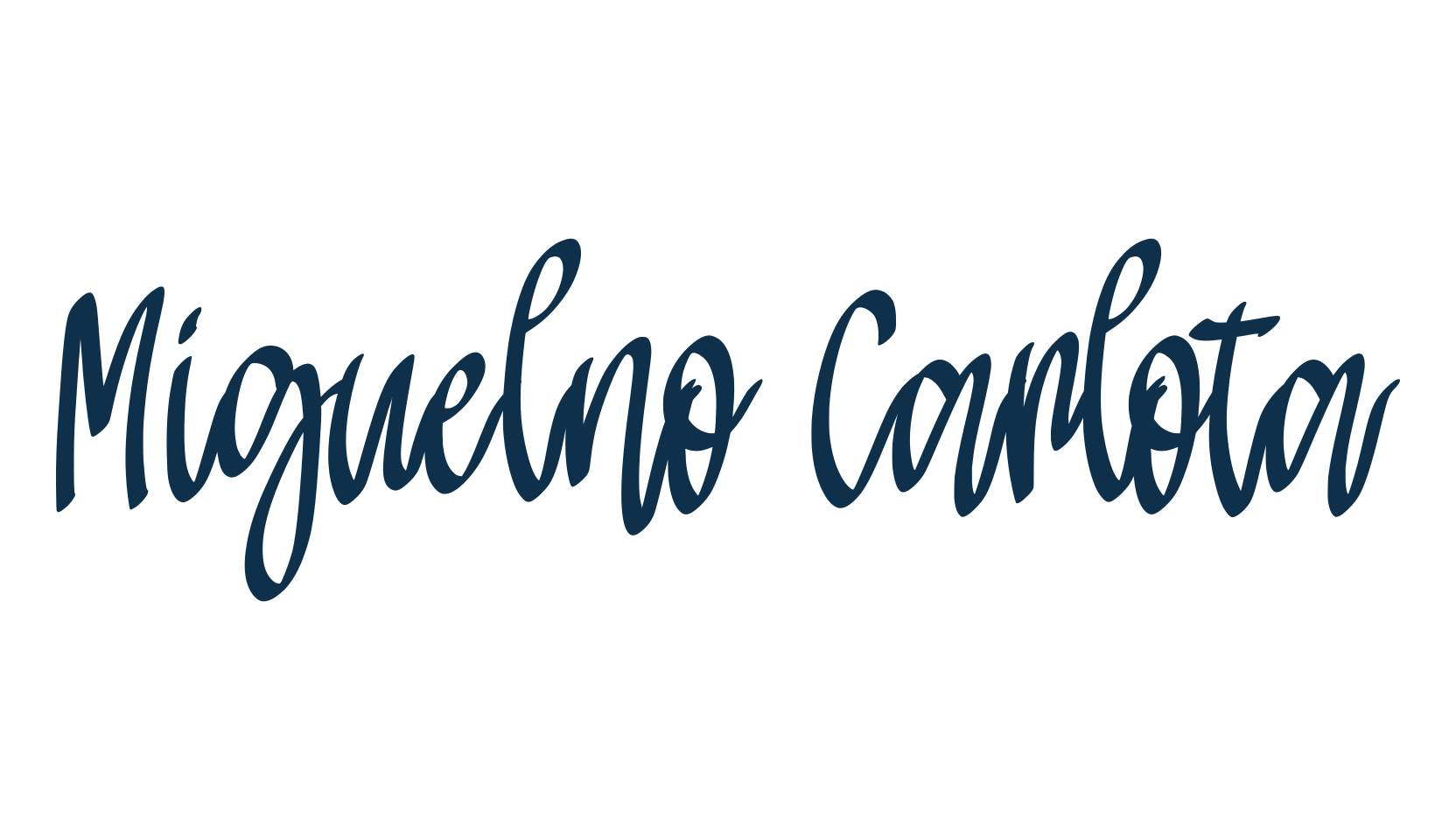Miguelno Carlota, script handwritten fancy decorative calligraphy font preview