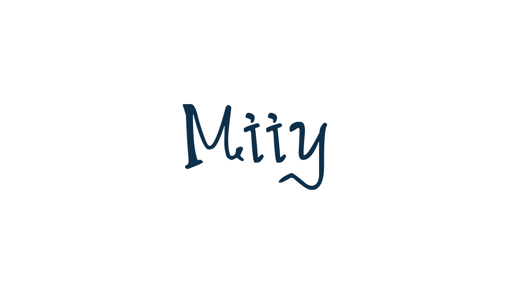 Miiy, handwriting font preview