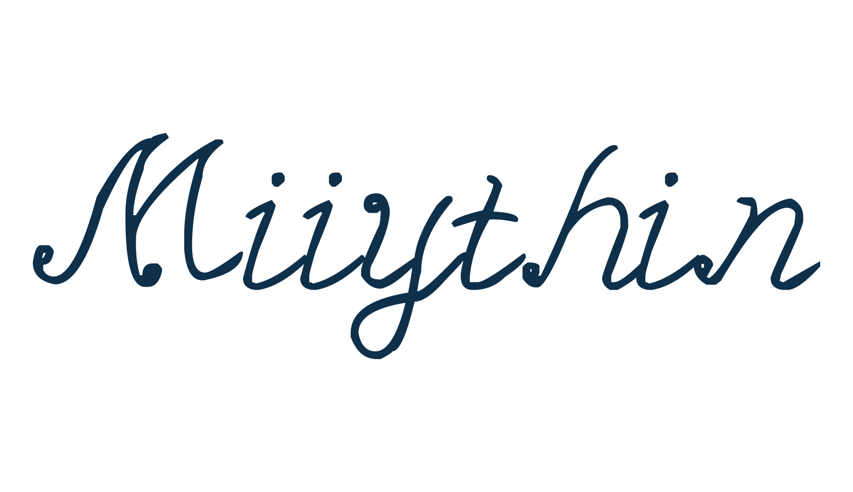 Miiythin, various font preview