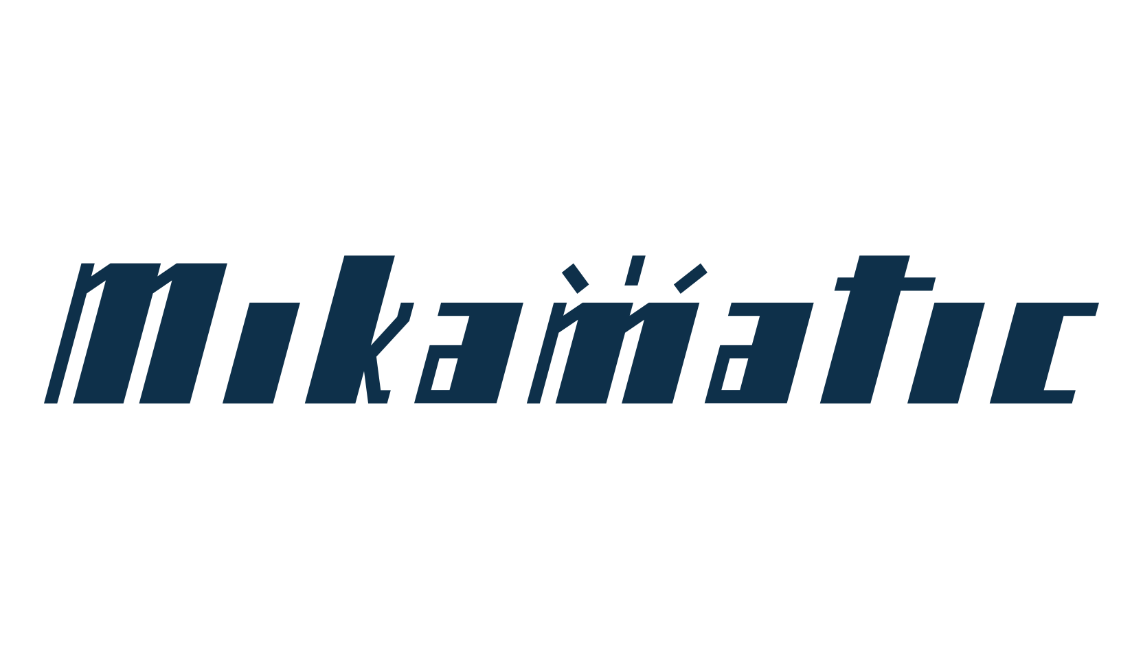 Mikamatic, fancy various techno sci-fi font preview