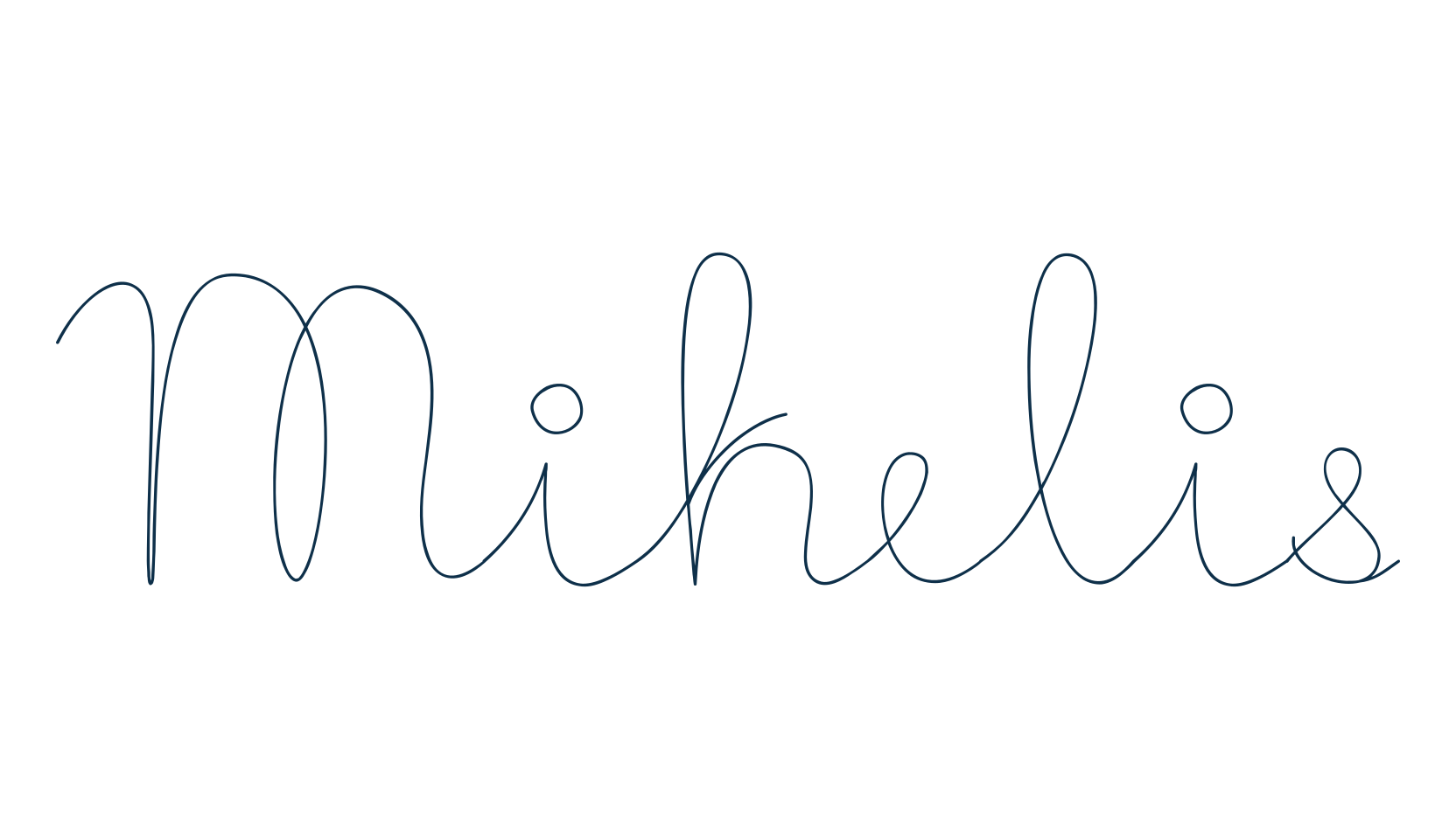 Mikelis, script handwritten fancy decorative calligraphy font preview