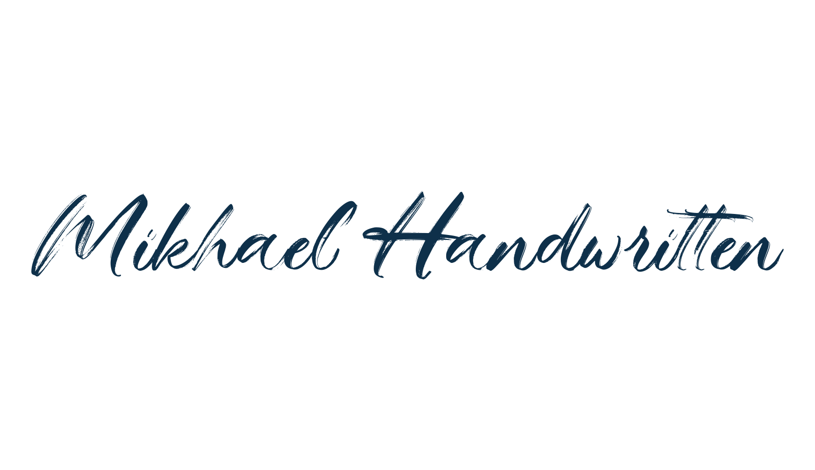 Mikhael Handwritten, brush font preview