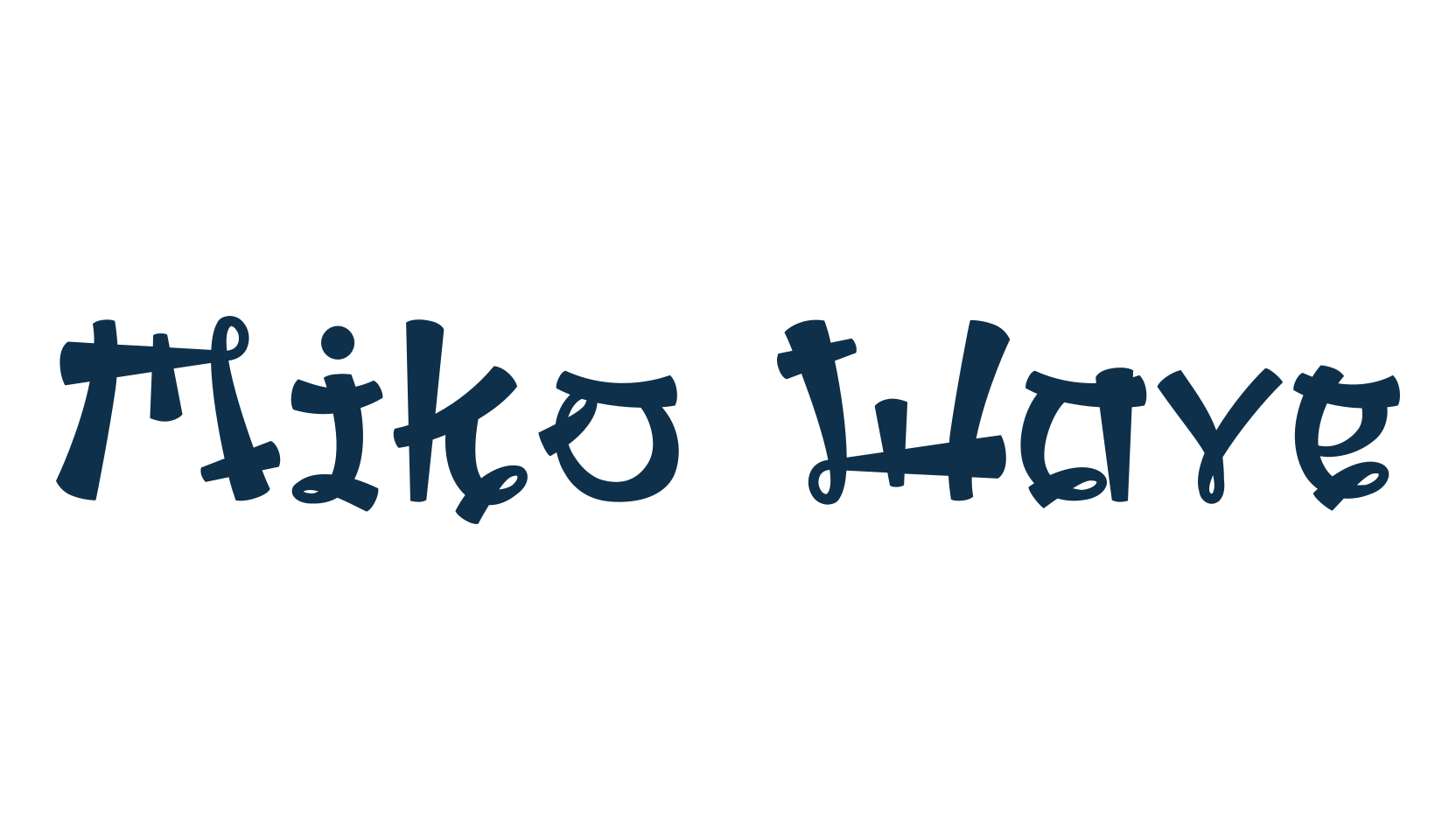 Miko Wave, chinese, jpn font preview