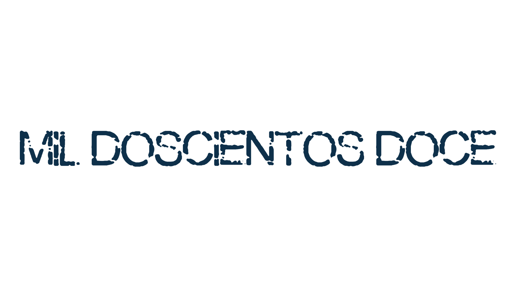 Mil doscientos doce, fancy eroded decorative font preview