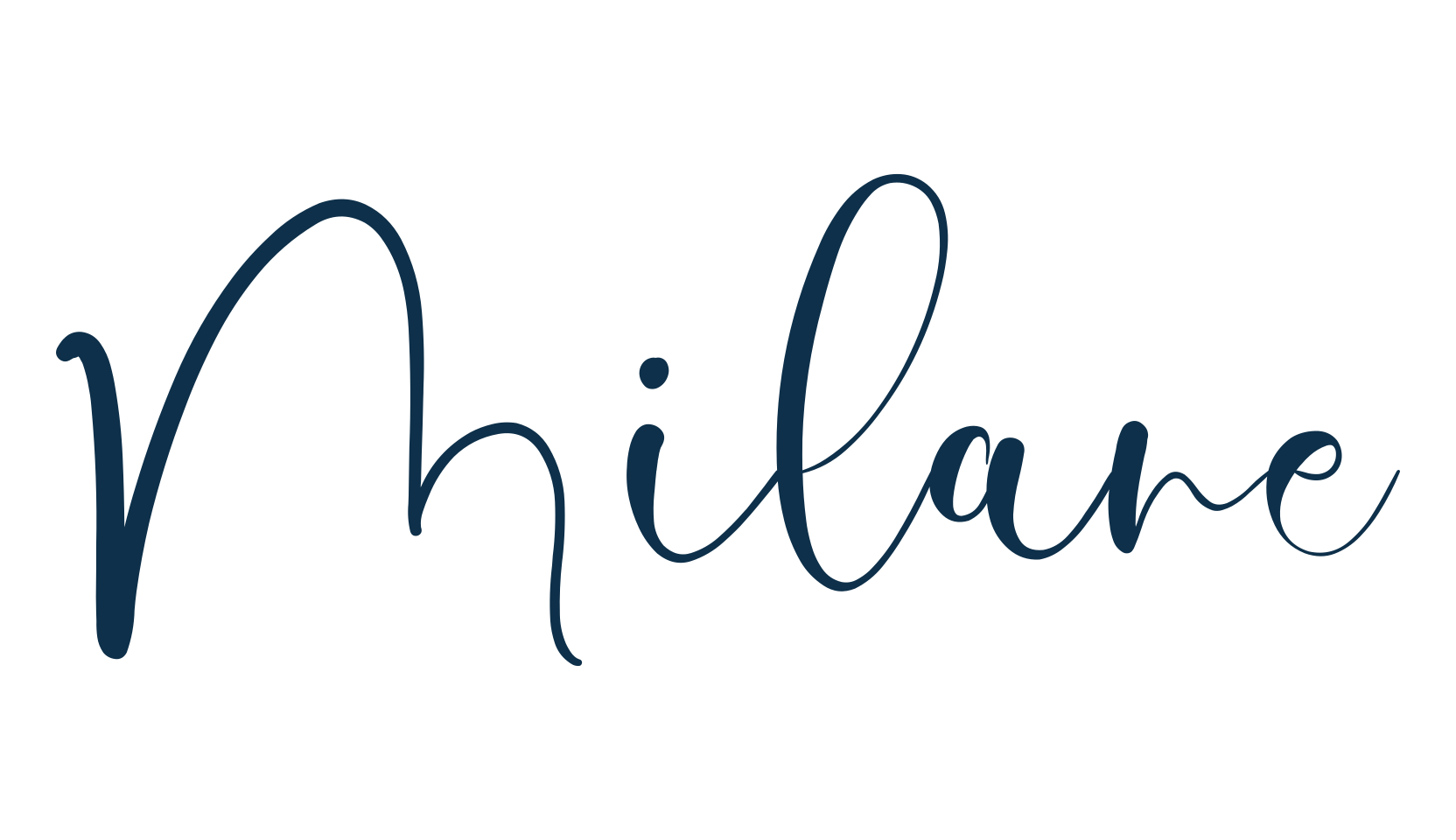Milane, script handwritten fancy decorative calligraphy font preview