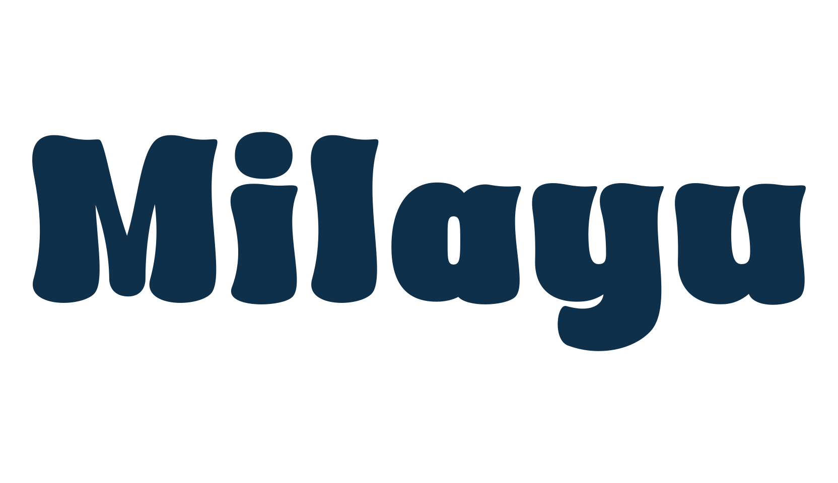 Milayu, groovy font preview