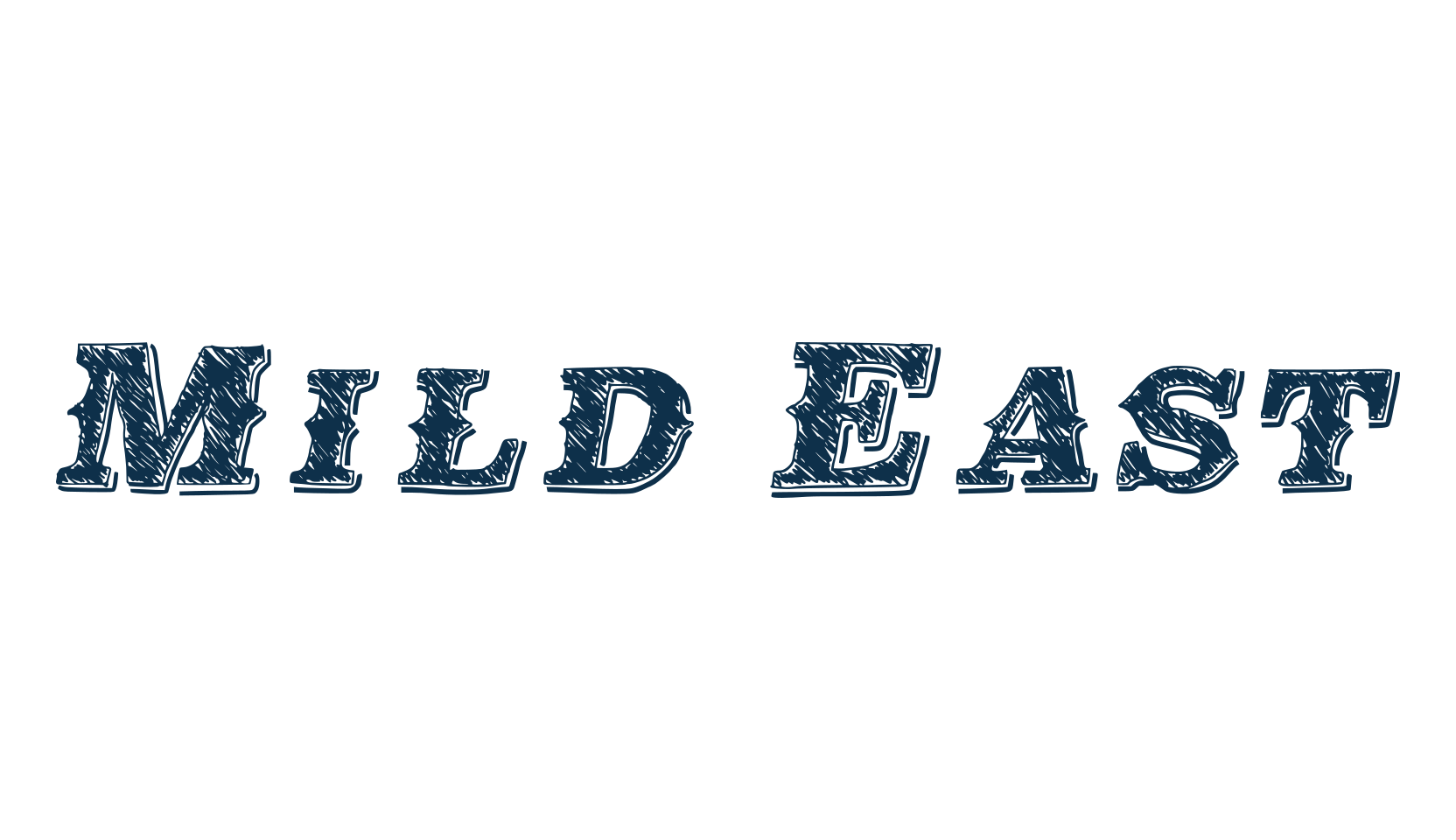 Mild East, fancy western decorative font preview