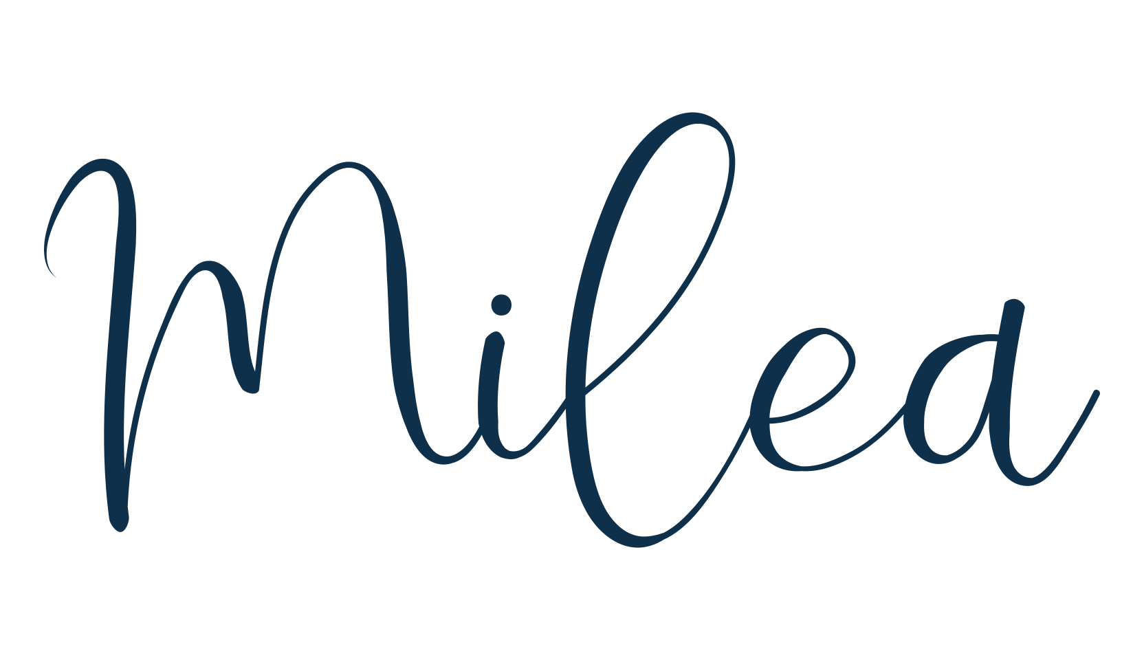 Milea, calligraphy font preview