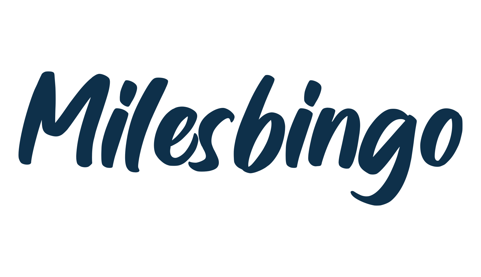 Milesbingo, script brush fancy decorative calligraphy font preview
