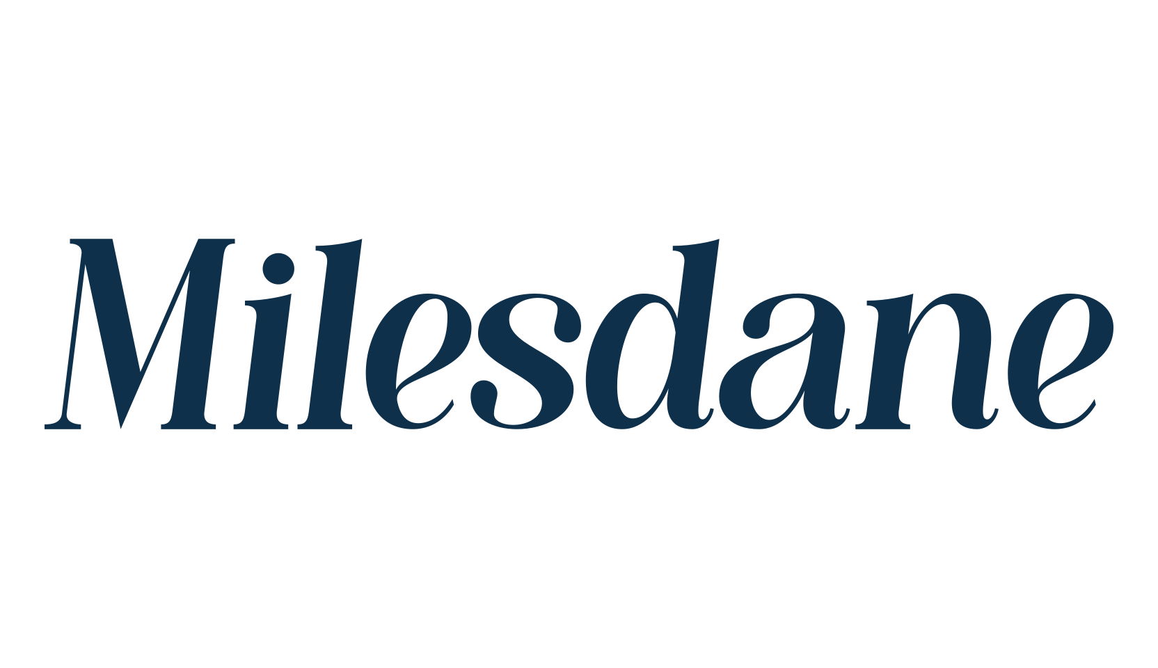 Milesdane, basic serif font preview