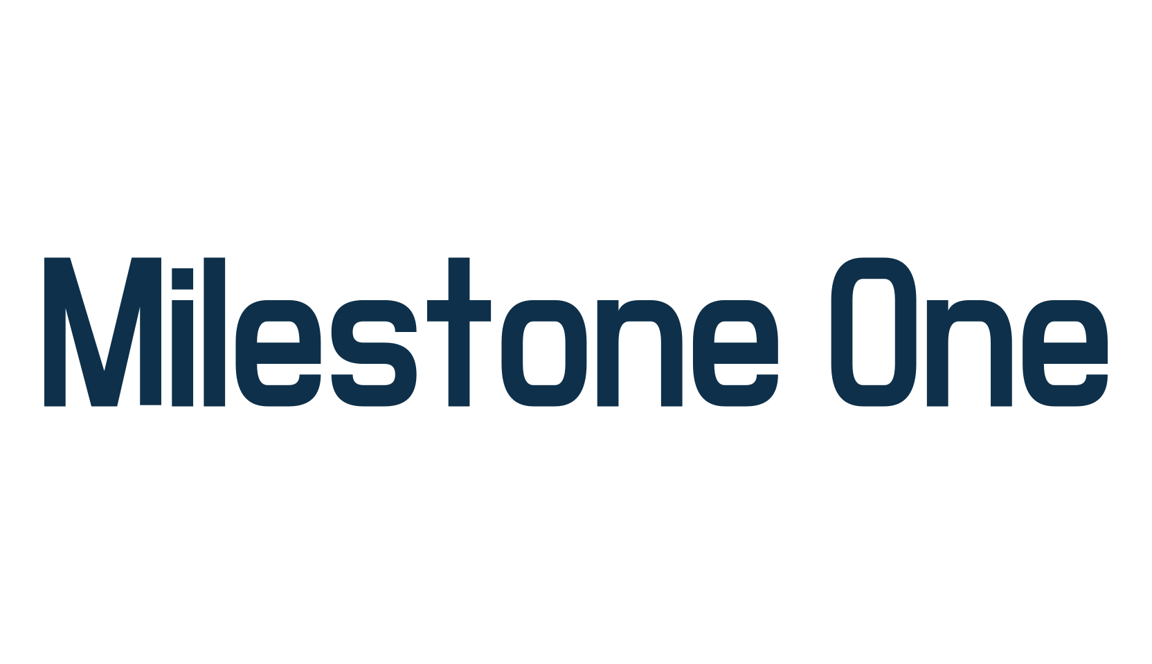 Milestone One, basic sans serif font preview