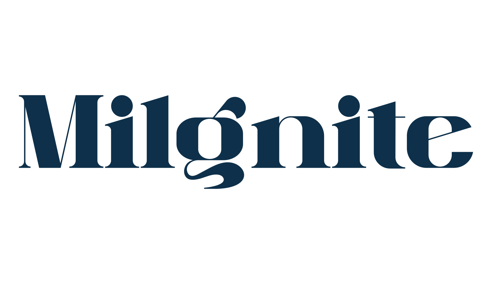 Milgnite, basic serif font preview