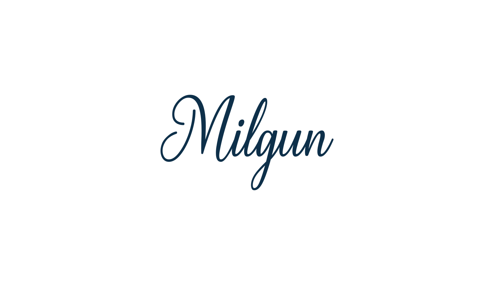 Milgun, calligraphy font preview