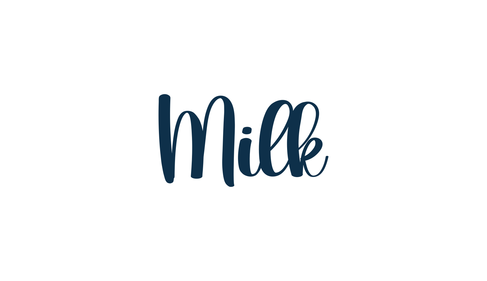 Milk (milk-3), various font preview