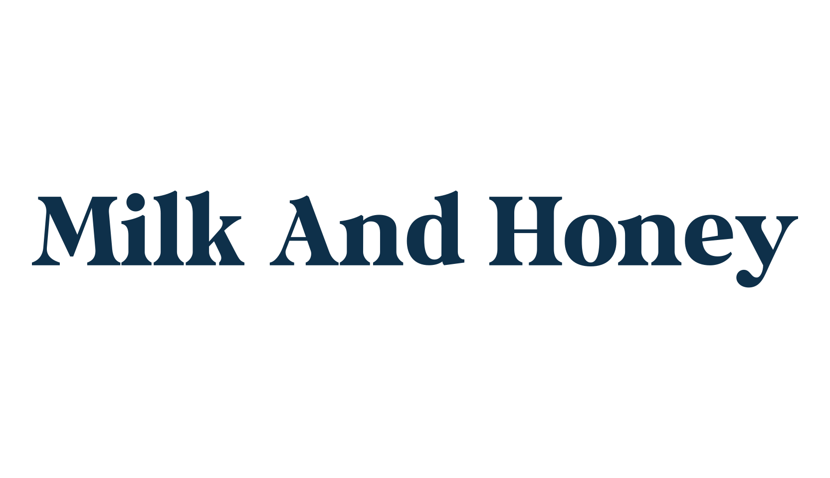 Milk And Honey, basic serif font preview