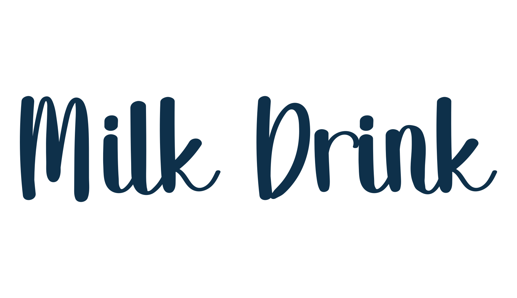 Milk Drink (milk-drink), fancy decorative font preview