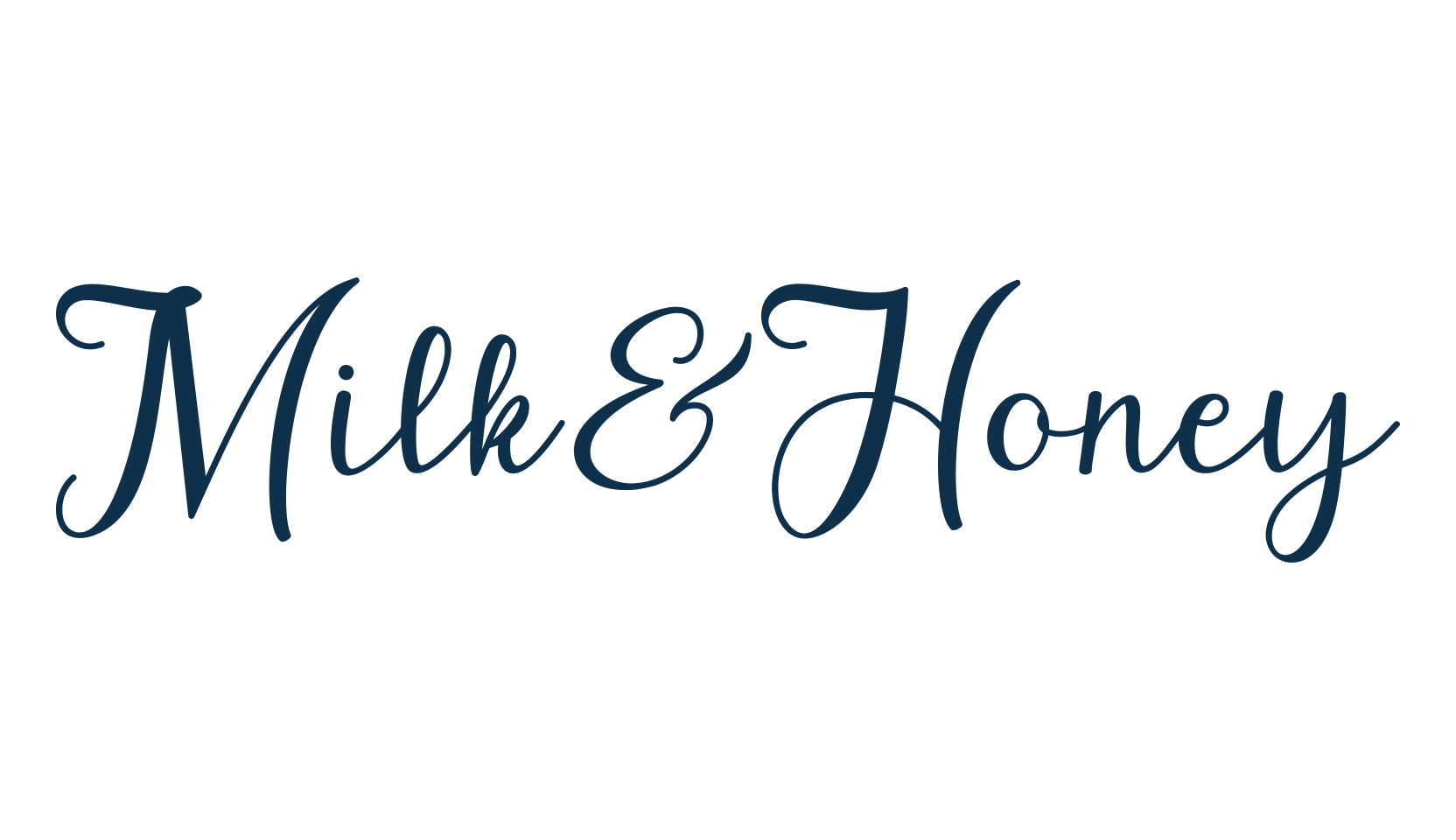 Milk&Honey, calligraphy font preview