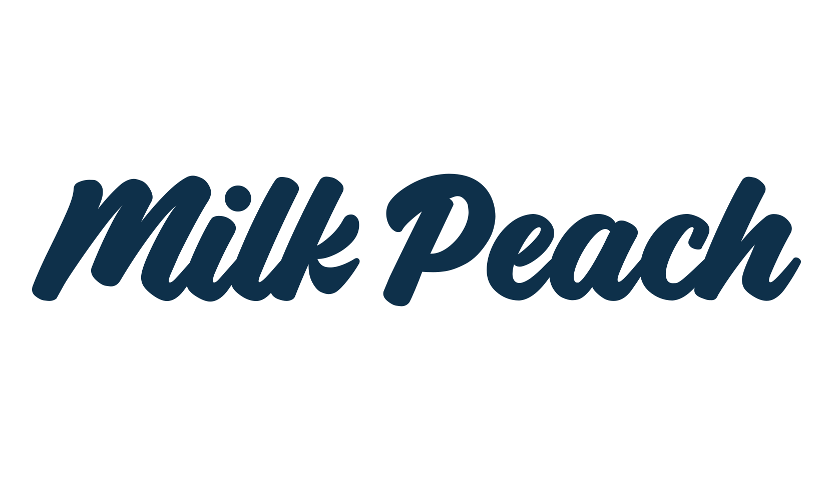 Milk Peach, fancy decorative font preview