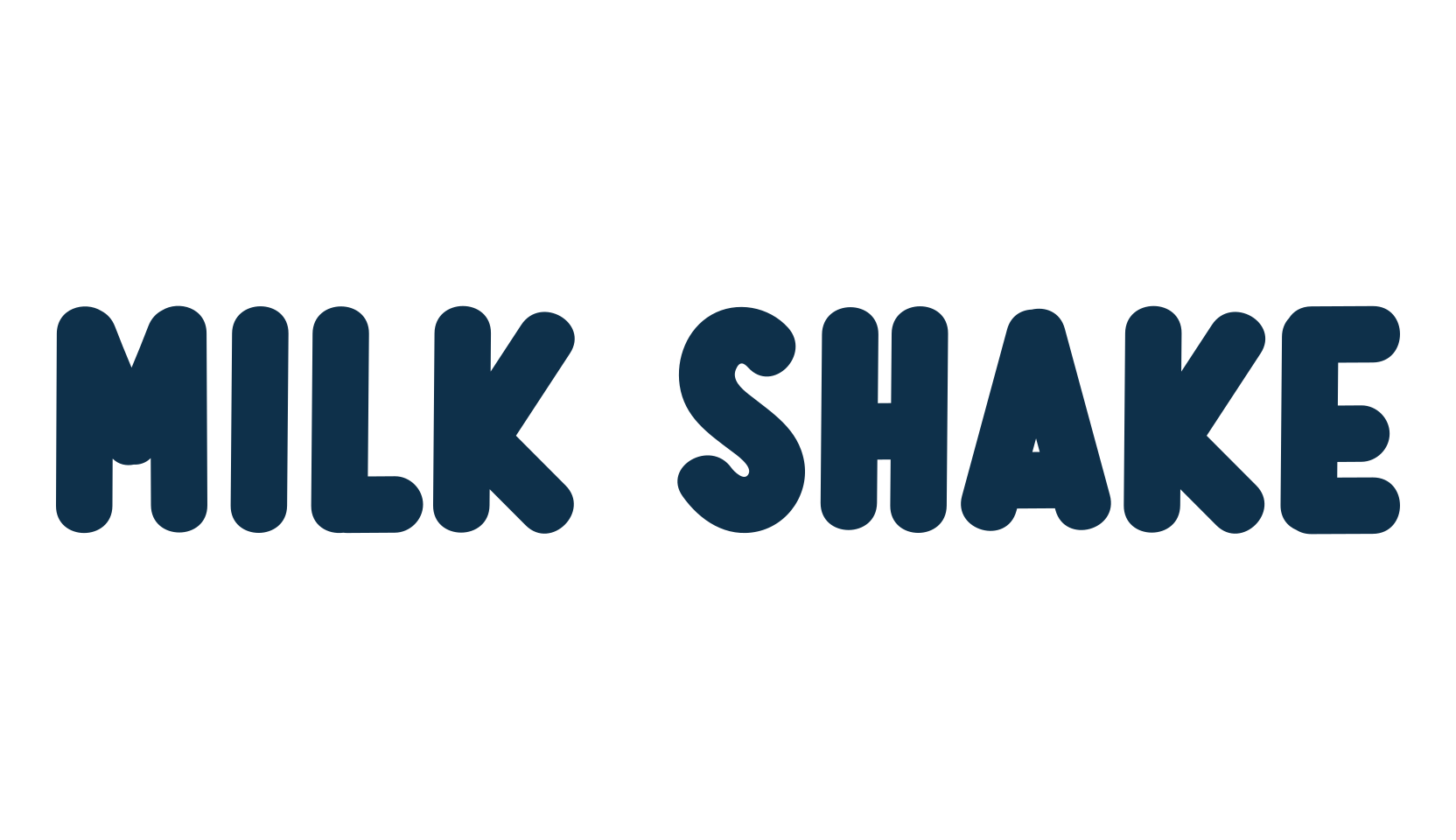 Milk Shake, various font preview