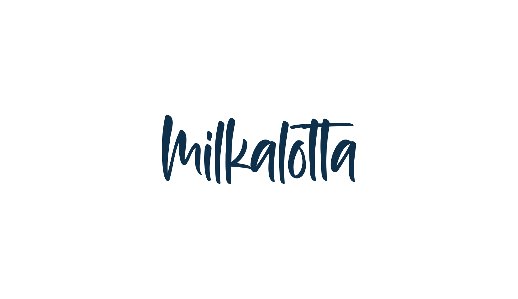 Milkalotta, fancy decorative font preview