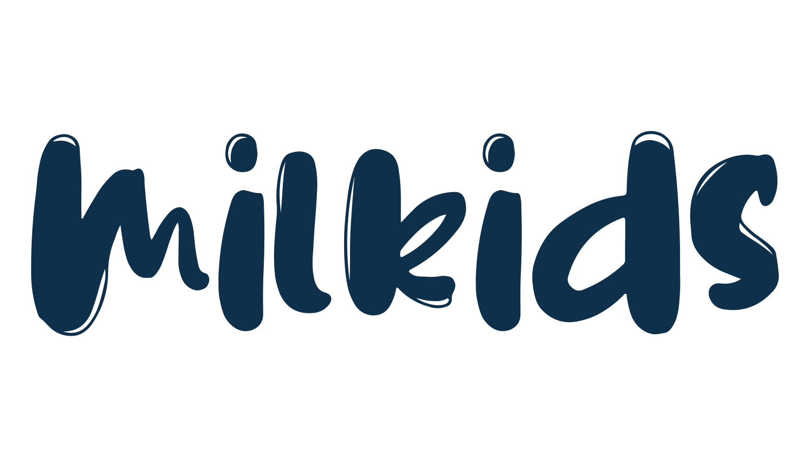 Milkids, cartoon font preview