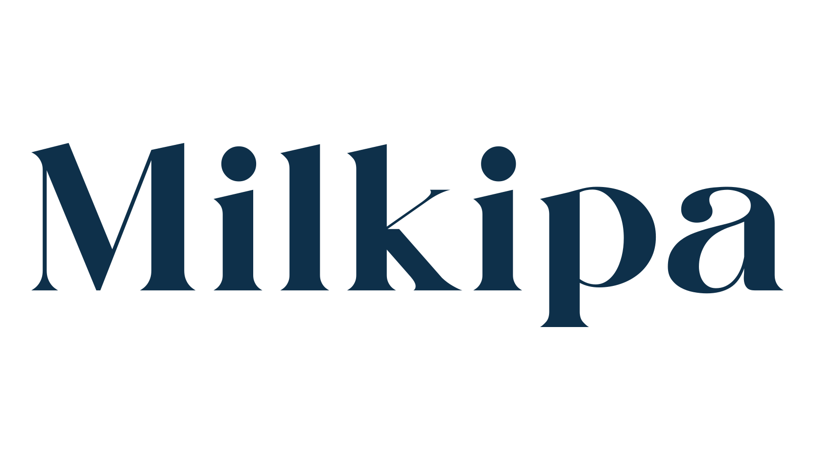 Milkipa, basic serif font preview