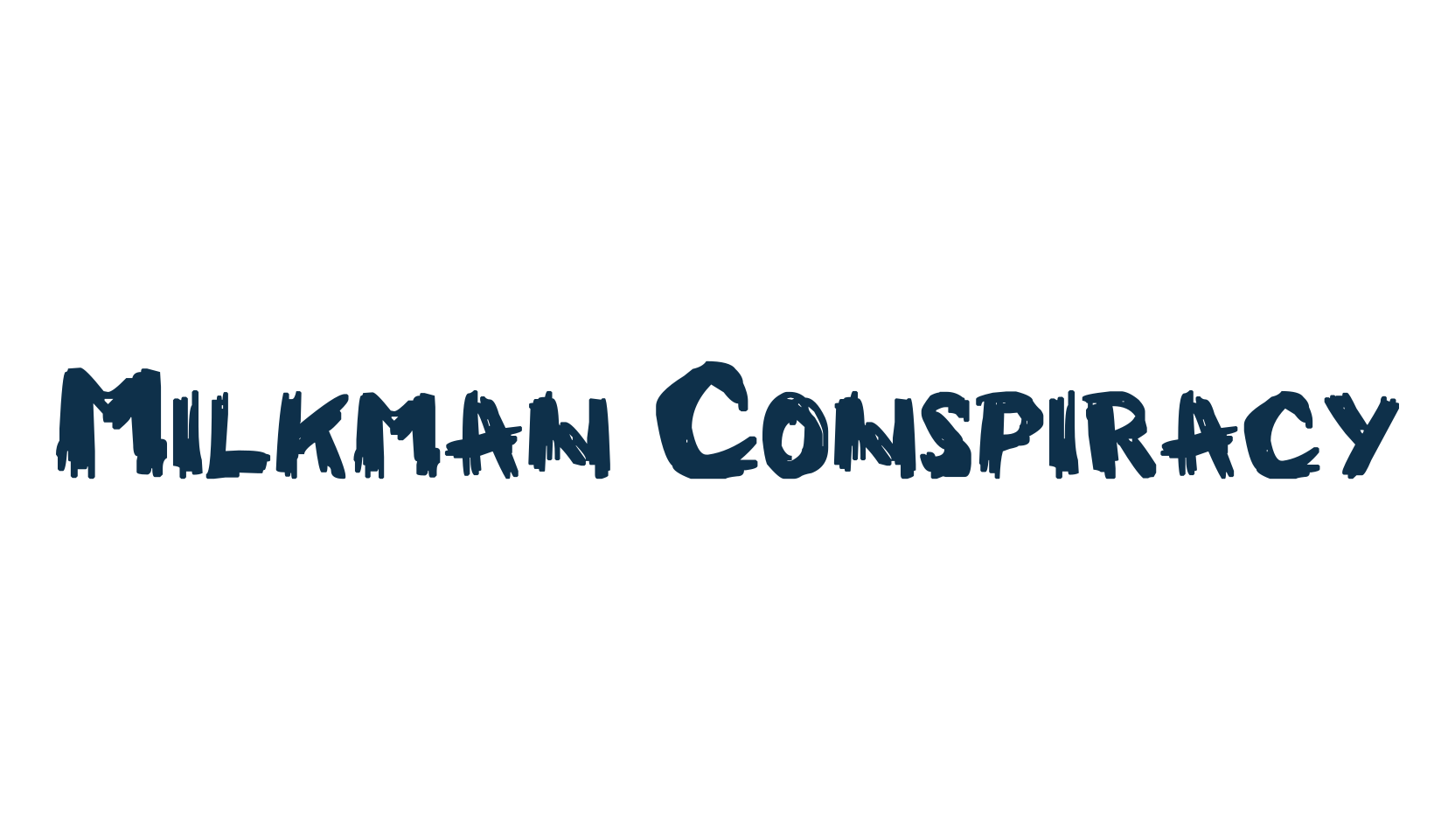 Milkman Conspiracy, trash font preview