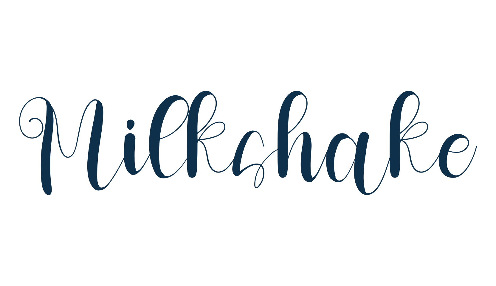 Milkshake (milkshake-2), script calligraphy fancy decorative font preview