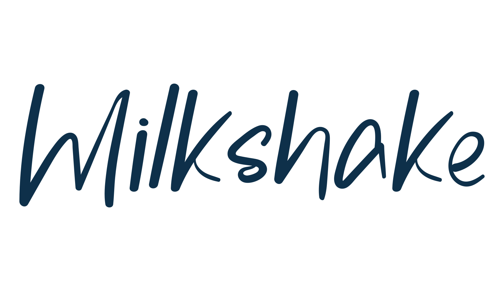 Milkshake (milkshake), handwriting font preview