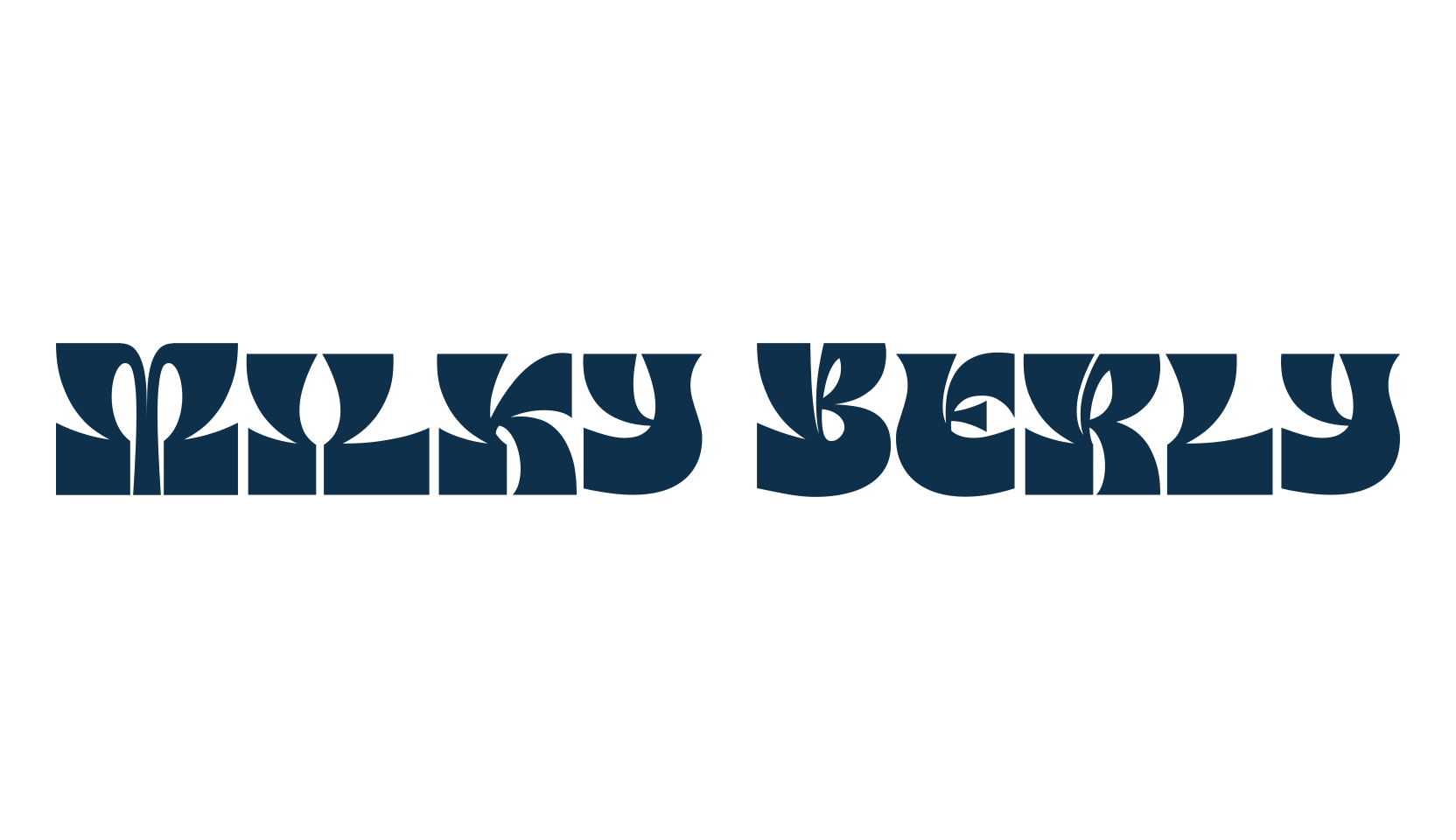 Milky Berly, groovy font preview