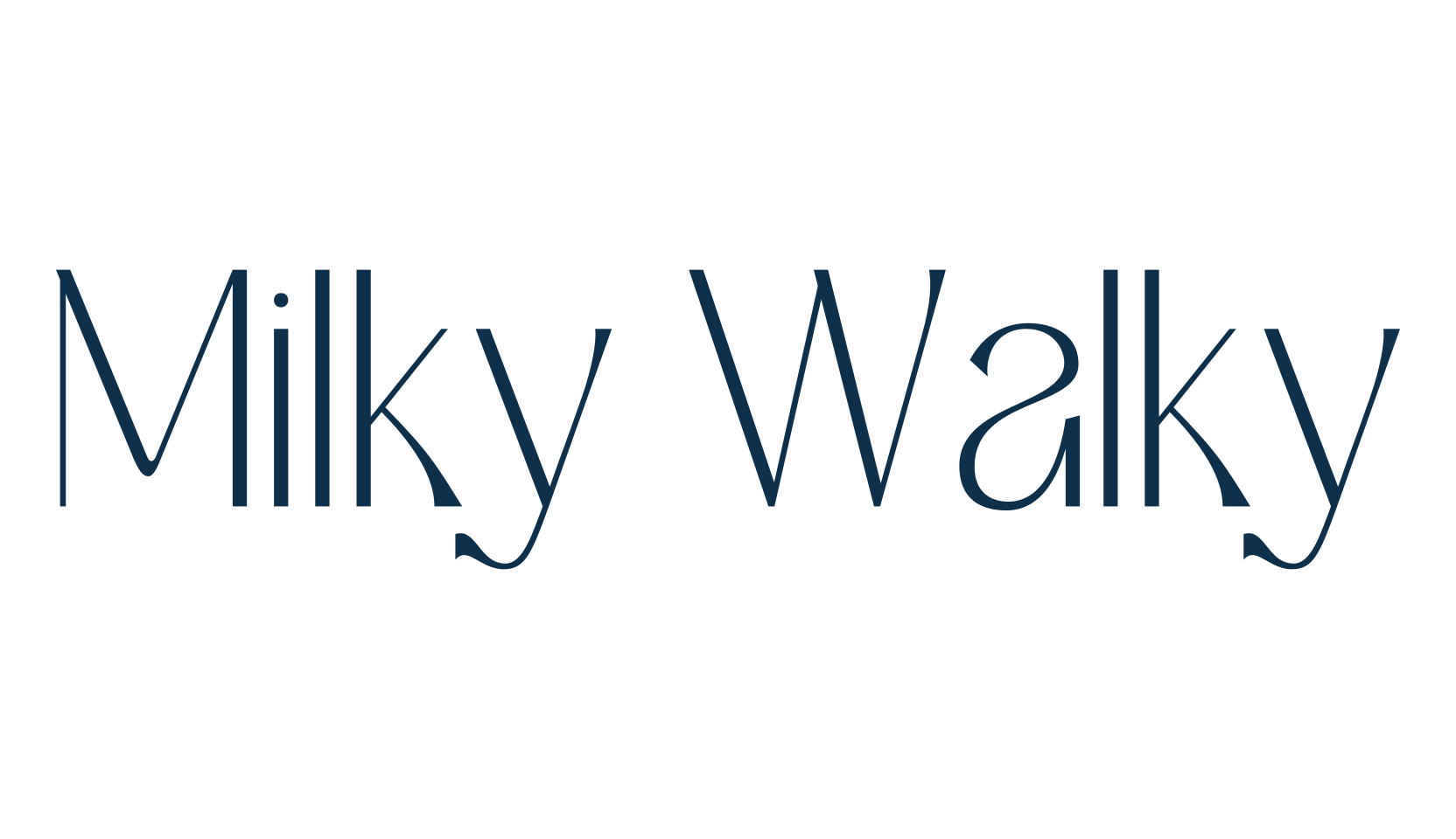 Milky Walky, fancy various basic font preview