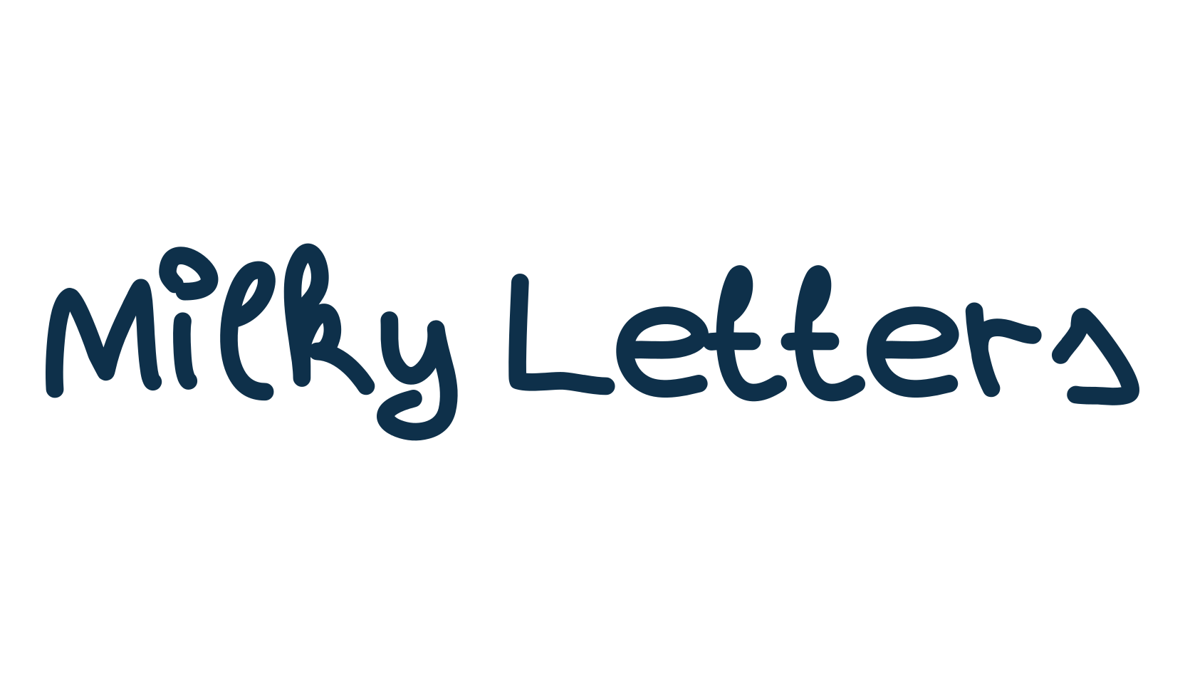 Milky Letters, script handwritten fancy decorative calligraphy font preview