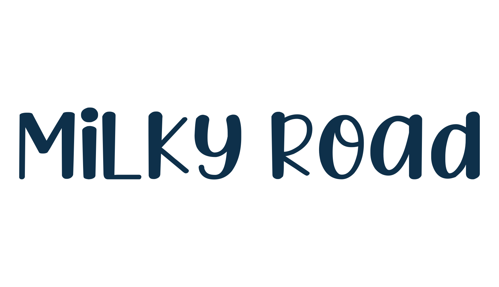 Milky Road, fancy cartoon decorative font preview