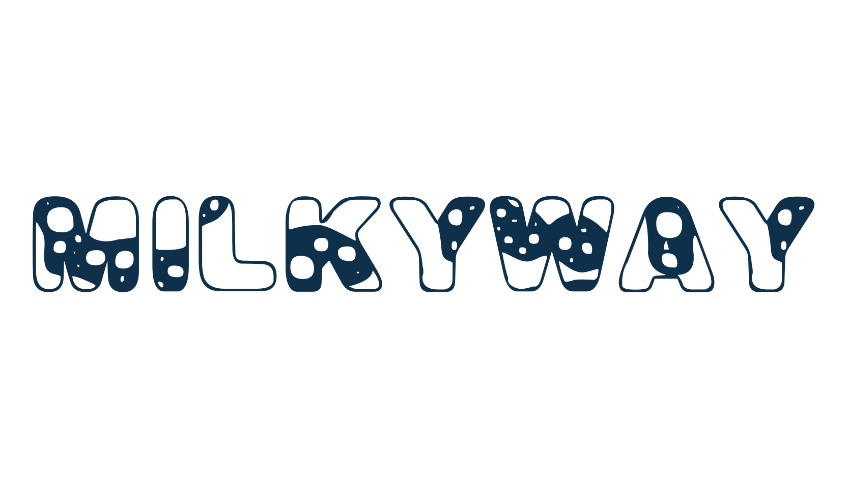 Milkyway, decorative font preview