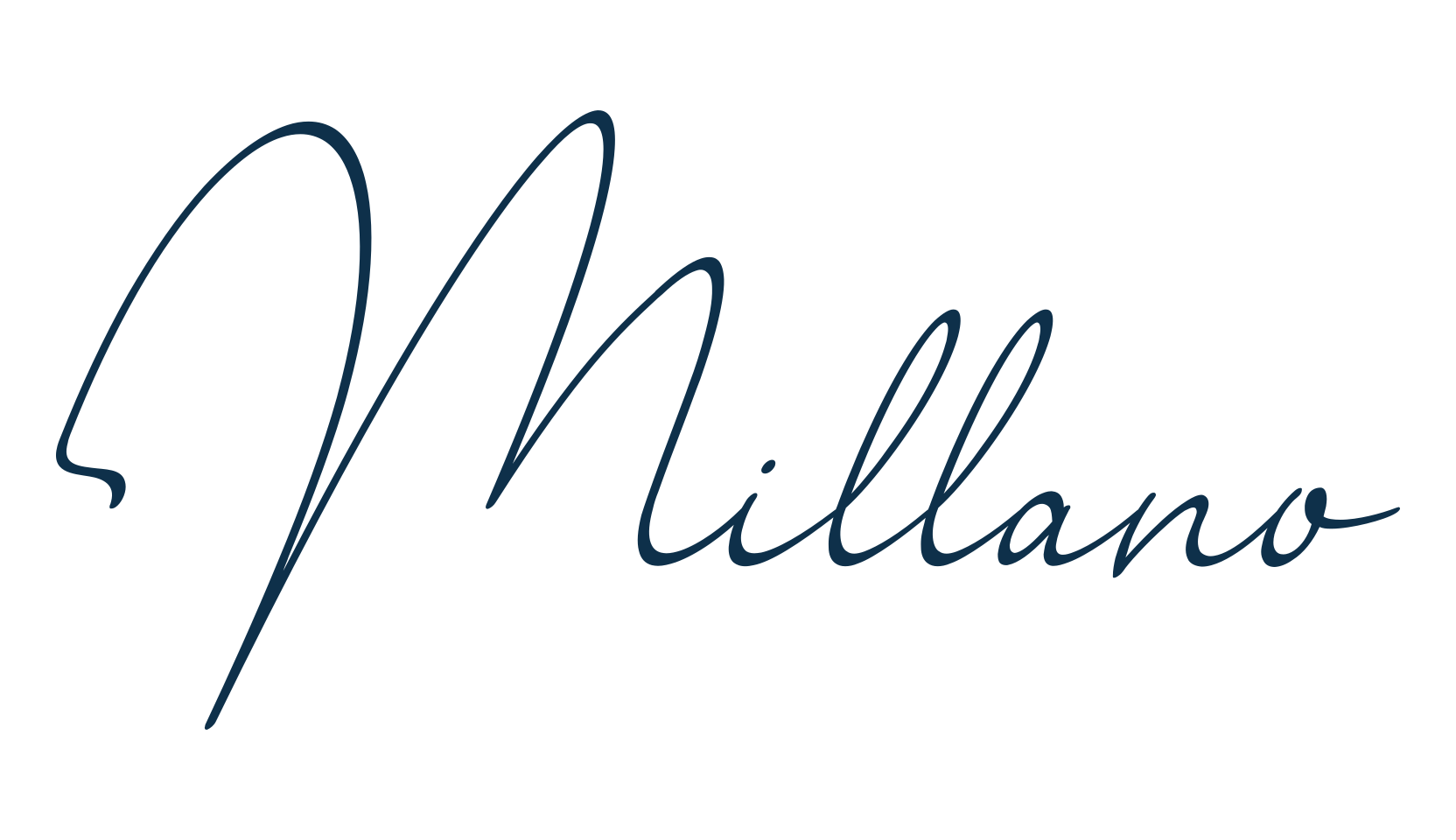 Millano, handwriting font preview