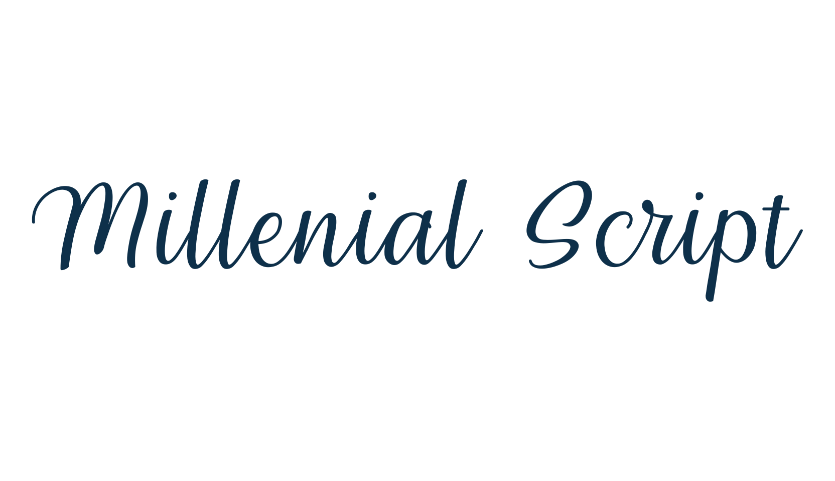 Millenial Script (millenial-script), script calligraphy fancy decorative font preview