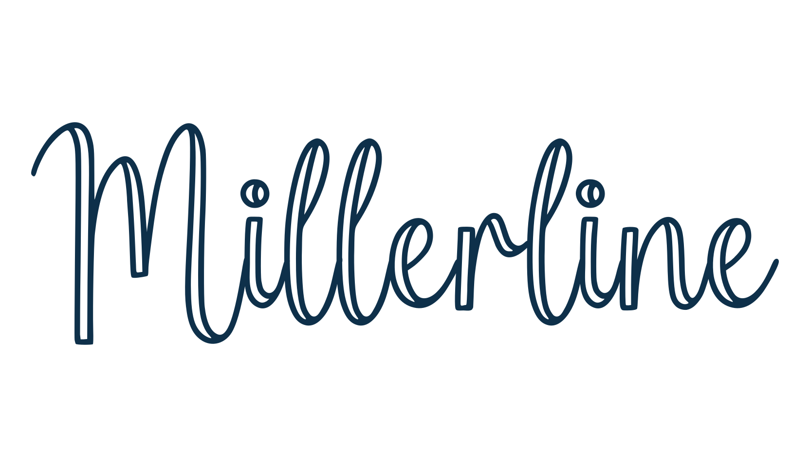 Millerline, fancy decorative font preview