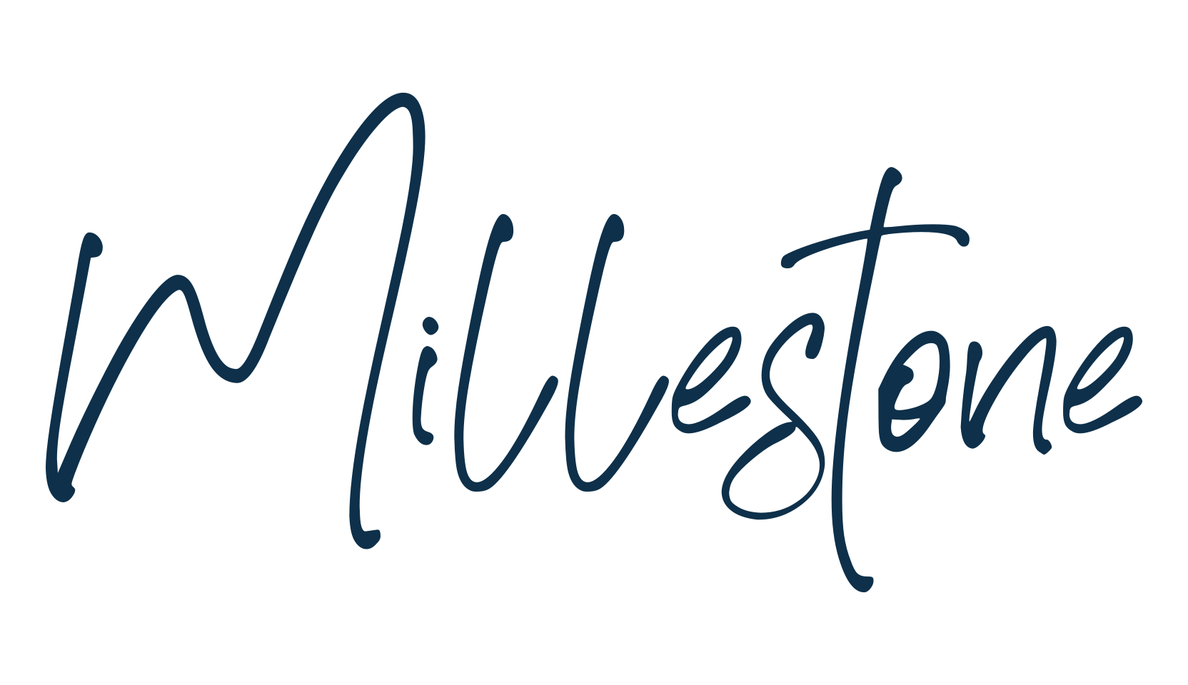 Millestone, handwriting font preview