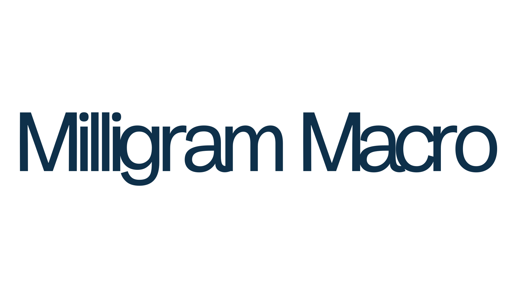 Milligram Macro, sans serif font preview