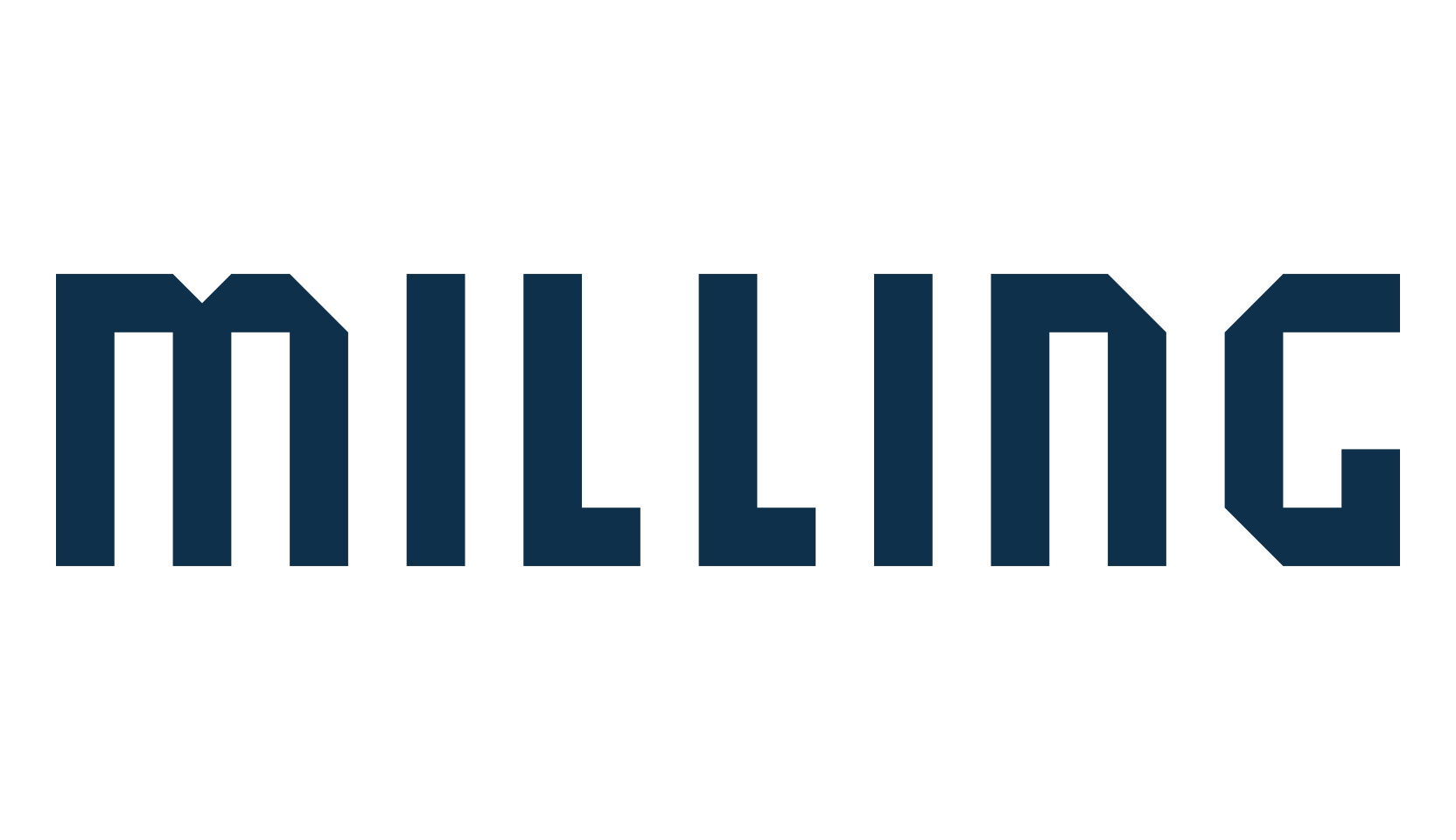 Milling, techno square sci-fi font preview