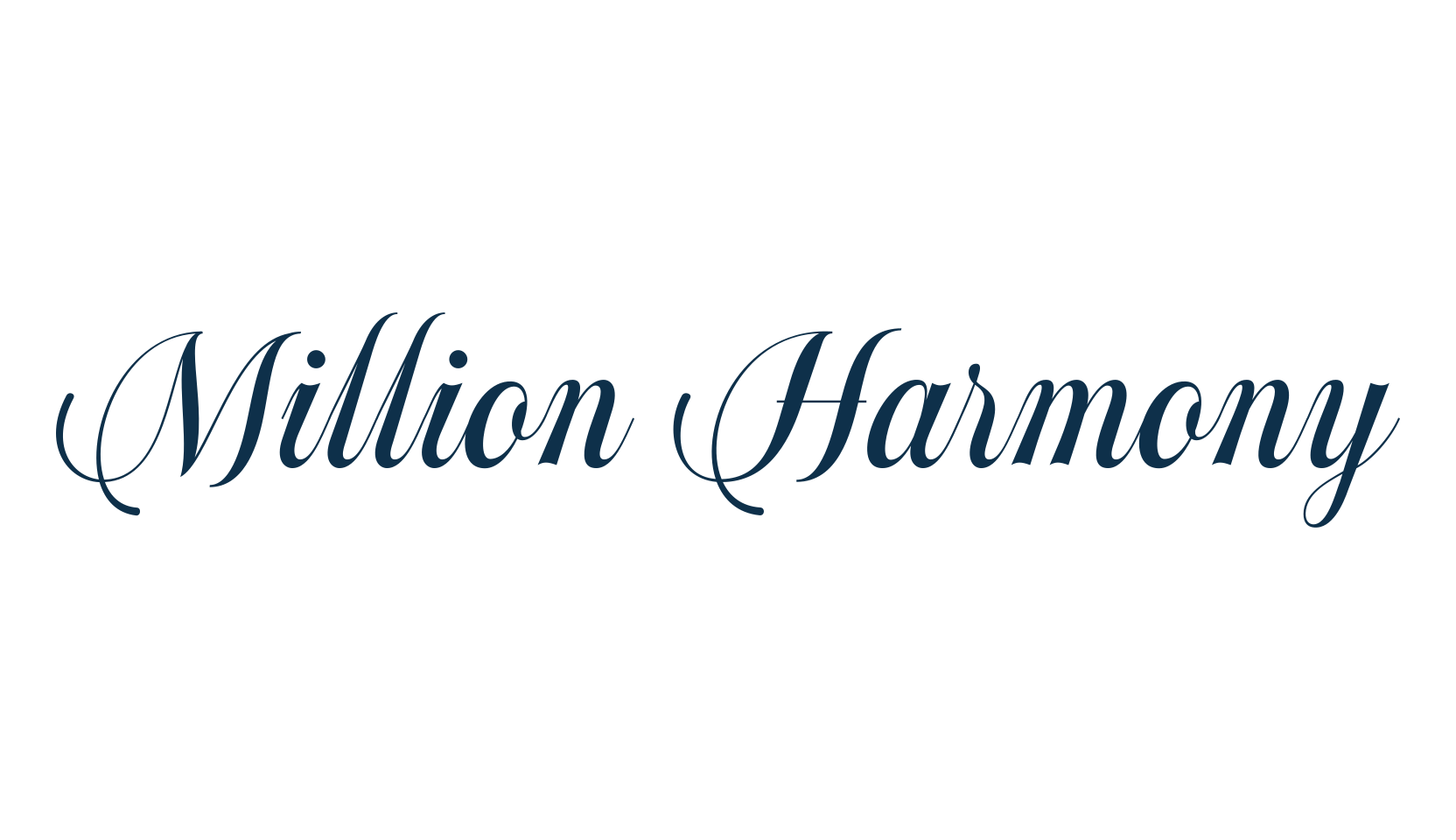 Million Harmony, script calligraphy fancy decorative font preview