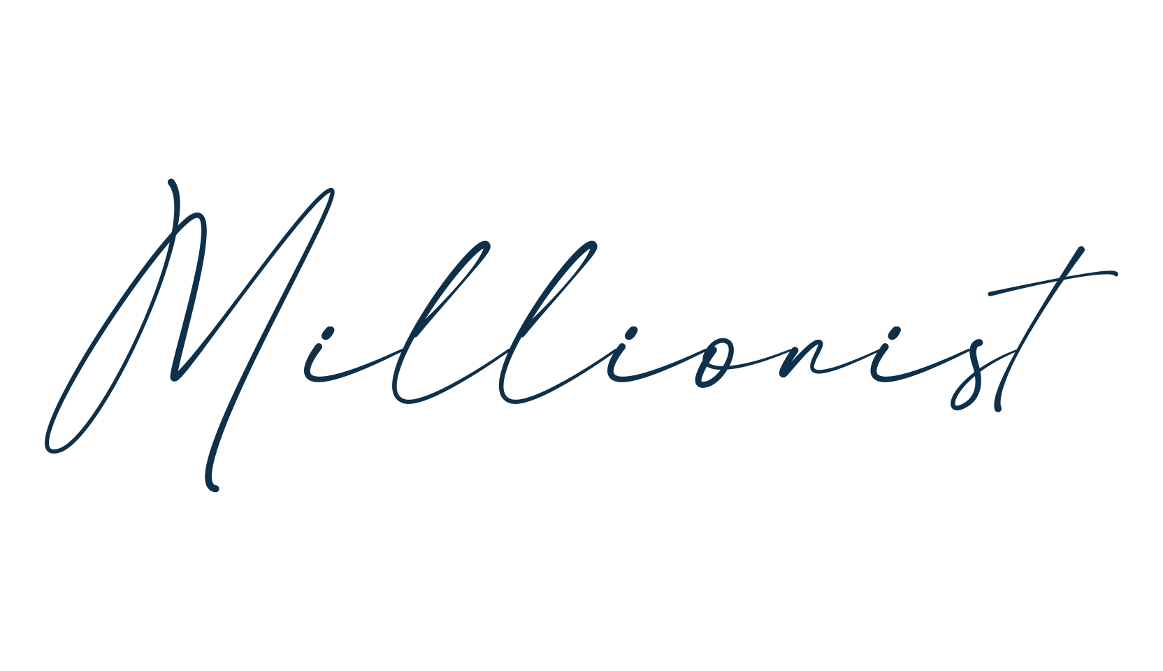 Millionist, script handwritten fancy decorative calligraphy font preview