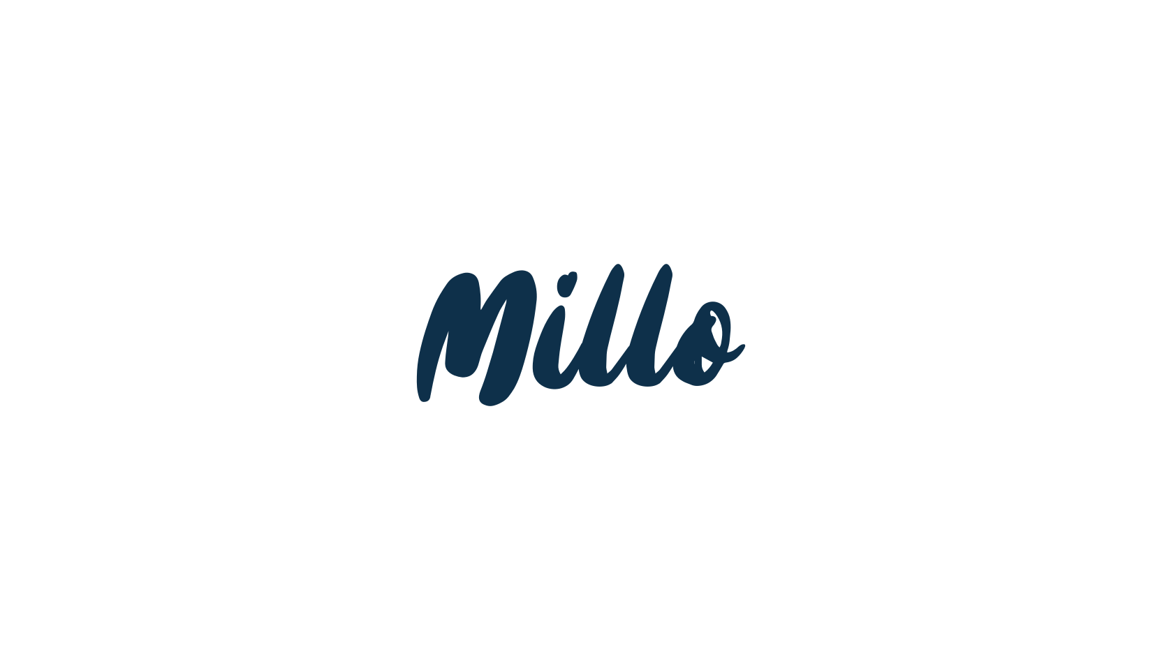 Millo, brush font preview