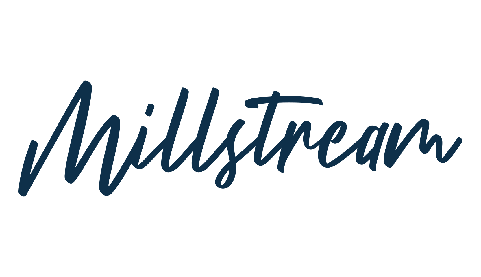Millstream, handwriting font preview